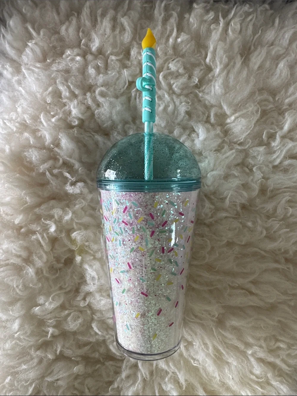 NEW Starbucks 2025 Birthday Cake Dome w/ Sprinkles Tumbler